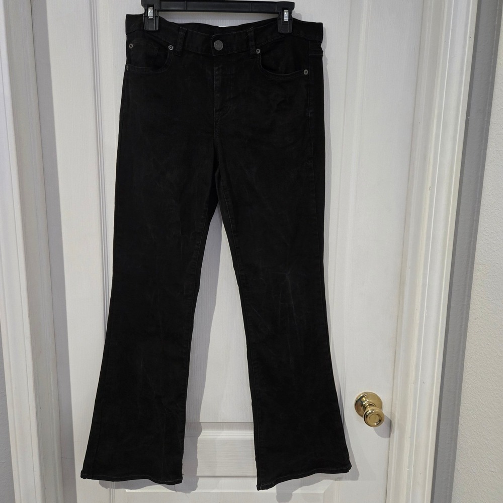 Calvin Klein Jeans Bootcut Womens 30/10 Black Stretch Denim Flared